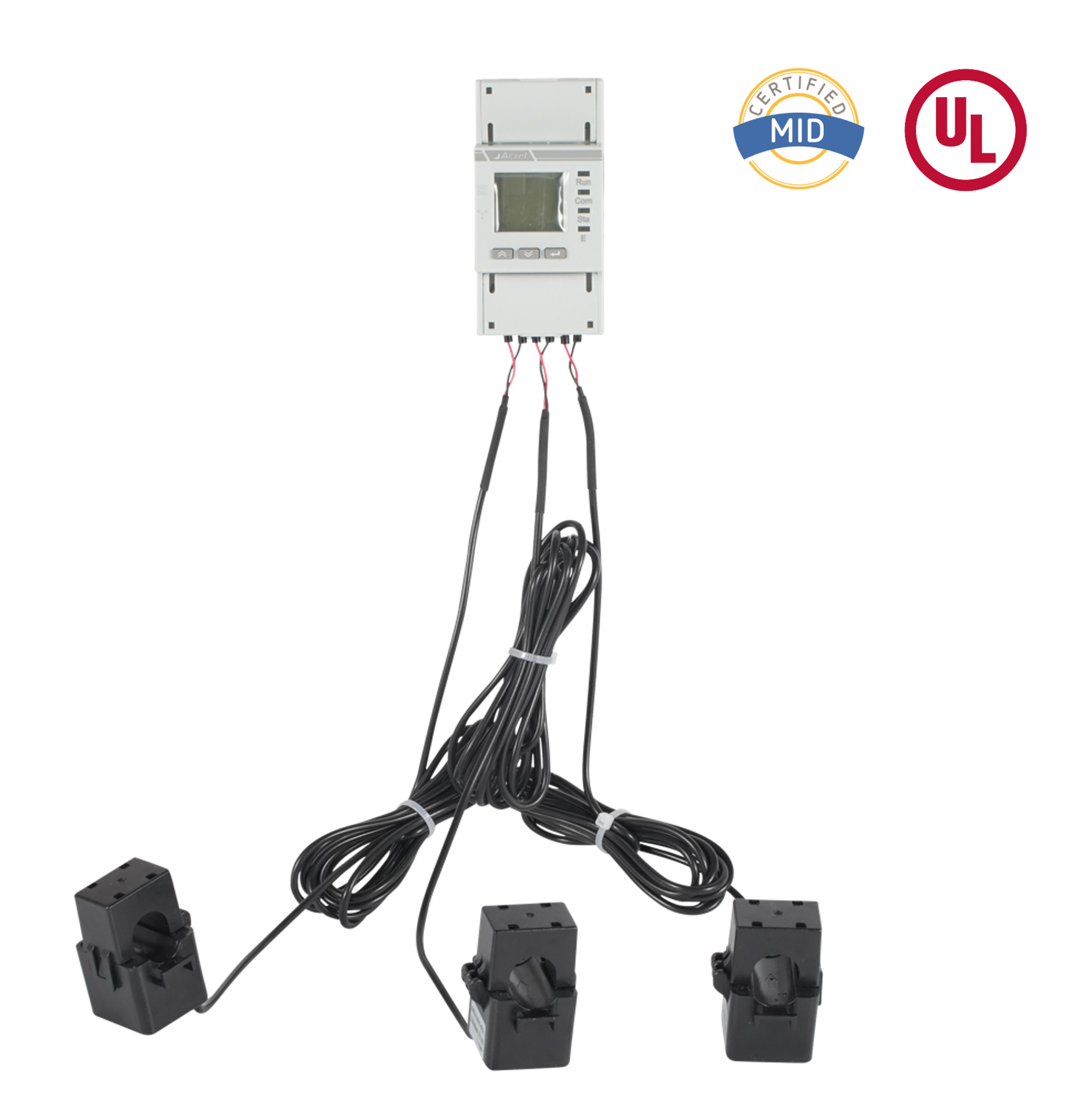 Trójfazowy licznik energii prądu przemiennego z certyfikatem UL i przekładnikami prądowymi z dzielonym rdzeniem